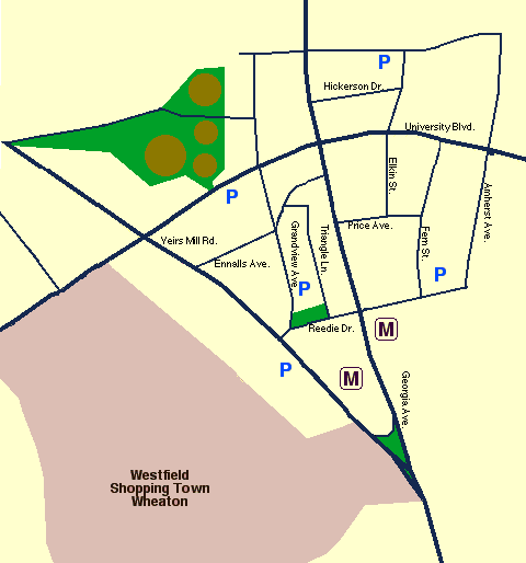 Wheaton Business Map.